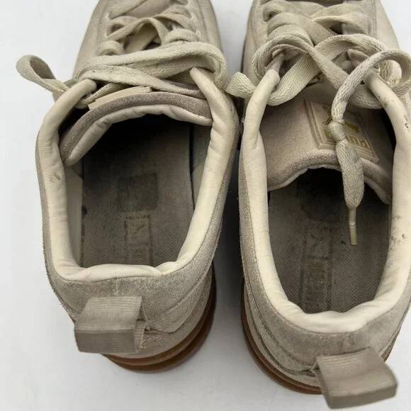 Puma Mayze Platform Beige Brushed Suede Sneakers Size 8.5 - Picture 9 of 12
